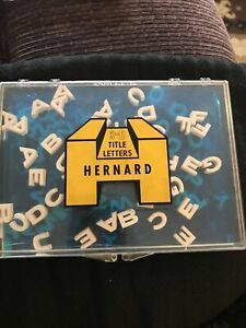 Hernard 3D Title Letters and Numbers With Original Case Used- Model PS 38.
