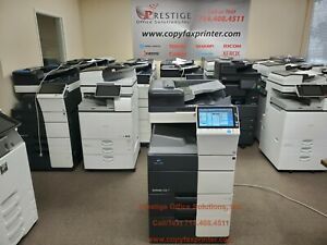 Konica Minolta Bizhub C458 Color Copier Printer Scanner. Low Meter only 59k!