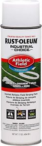RUST-OLEUM 206043 Athletic Field Striping Paint Spray, 17 oz, White, 17 Ounce
