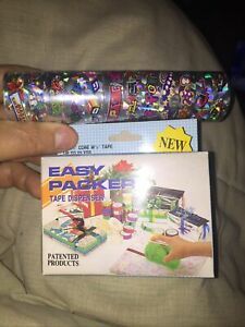 EASY PACKER TAPE DISPENSER ONE HANDED AUTO TAPE APPLICATOR FOR 1/2&#034; TAPE 12 ROLL