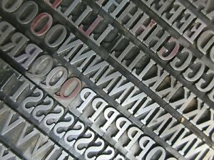 Letterpress Lead Type 48 Pt. Cheltenham Bold Condensed - ATF # 68 - CAPS   F25