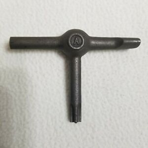 Vintage Letterpress Quoin Key marked &#034;A&#034;