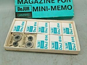 Dej-614 Grundig magazine for  Mini Memo Micro Cassette Voice Recorder 10 QTY