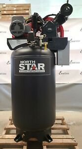 NorthStar Electric Air Compressor 7.5 HP 230 V 1PH 80-Gal Vertical 24 CFM