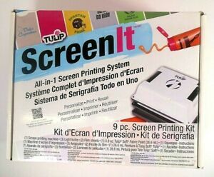 Tulip Screen It All In 1 Clothing &amp; Fabric Screen Printing Machine-New In Box