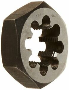 Drill America - DWTHXNPT114 1-1/4&#034;-11-1/2&#034; Carbon Steel Hex NPT Pipe Rethread...