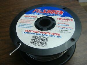 Fi-Shock Electric Fence Wire 250 ft Spool Aluminum Wire 17 Gauge Free Shipping