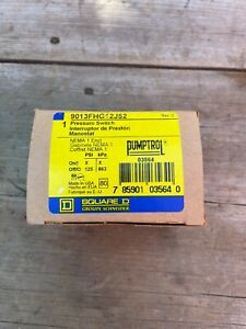 Square D 125 PSI Air Compressor Pressure Switch Control Valve 9013FHG12J52