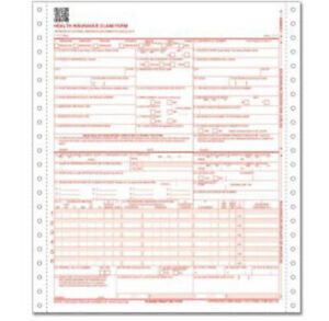 ComplyRight 2-Part Continuous CMS-1500 Health Insurance Claim Form (02/12). NEW