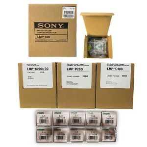 Lot Of 15 NEW Lamps -SONY LMP 600, C200, P260, C190 USHIO 21V150W 265W LL0070