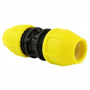 HOME-FLEX Poly Gas Pipe Coupler 3/4 in. Underground Rated Yellow