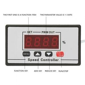 Adjustable DC12-60V LED Digital Display DC PWM Motor Speeds Regulator Power