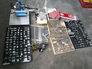 Howard Personalizer Hot Foil Imprinting Machine complete table w 14. Sets