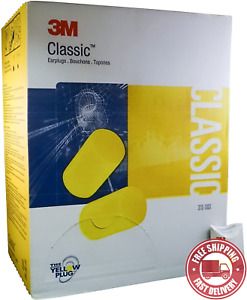 3M  E - A - R  Classic  Earplugs  310 - 1001 ,  Uncorded  in  Pillow  Pack  -  M