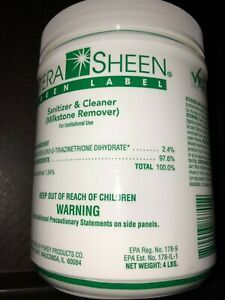 Purdy STERA SHEEN Green Label Sanitizer and Milkstone Remover 4 lb Jar