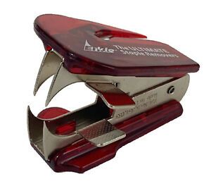 LOT OF 2 Ultimate Erkie Staple Remover with Pliers and Letter Opener RED