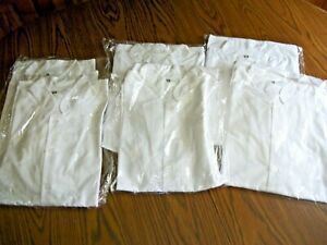 Lot 6 HAPPY CHEF Uniform Euro Chef Coat Shirt Short Sleeve #503 S M L White NEW