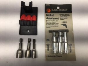 VINTAGE BLACK &amp; DECKER SOCKET ASSORTMENT and Misc. 3 piece