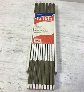 Lufkin 1066D 6&#039; Flat Read Wood Folding Rugged Engineers Red End Rule -NEW