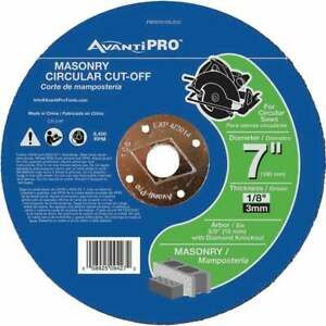 Avanti Pro Type 1 7 In. x 1/8 In. x 5/8 In. Masonry Cut-Off Wheel PBD070125L01C