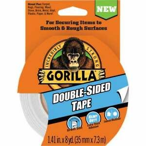 Gorilla 1.41 In. x 8 Yd. Double-Sided Duct Tape, Gray 100925  - 1 Each
