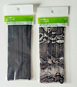JOANN Washable Black Quilters Cotton Adult Face Masks Filter Pocket LARGE