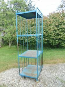 Large/82&#034; Tall Portable Industrial/Shop Steel Shelving Rack/Unit w/5&#034; Casters