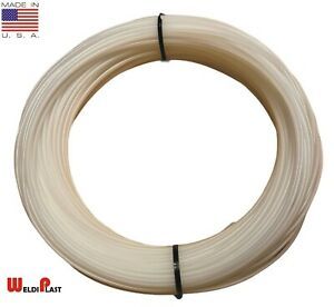 HDPE Polyethylene Plastic Welding Coils 1lb (220ft  x 3mm 1/8 Natural) Repairs