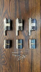 Vintage Windmill Brass &amp; Nickel Register Guides and Pins