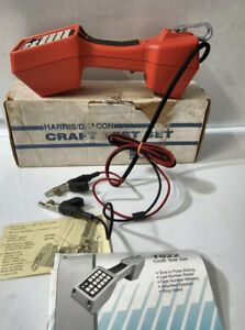 Harris TS22 Vintage Linesman Butt Set Phone Line Tester Red Amplified Speaker