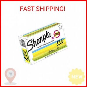 Sharpie Accent Pocket-Style Highlighters, Fluorescent Yellow , Chisel Tip, D …