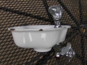 Vintage Taylor Cast Iron Porcelain Water Drinking Fountain Bubbler Free S/H