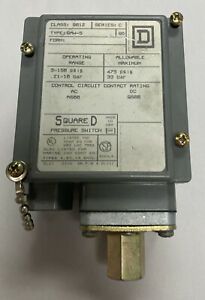 Square D 9012 GAW-5 Pressure Switch Range 3-150PSIG Max 475PSIG NOS