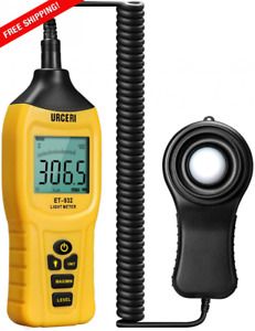 URCERI Light Meter LUX Independent Sensor Digital Illuminance Par Meter 40000...
