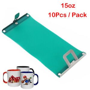 10Pcs 15OZ 3D Sublimation Silicon Mug Clamp Wrap Heat Transfer Printing Rubber