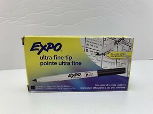 EXPO Low-Odor Dry-Erase Marker Ultra Fine Point Black Dozen 1871131