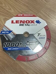 NEW! Lenox 7&#034; X 7/8&#034; Metal Max Diamond Edge Cutoff Wheel 1972924 FAST FREE SHIP!