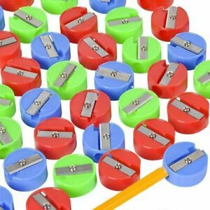 ArtCreativity Round Pencil Sharpeners, Bulk Pack 144, Colorful Plastic Manual...