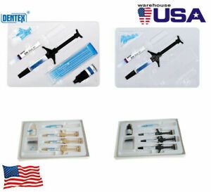 Dental Light Cure Orthodontic Extensive Adhesive/Bonding Bracket Kit Clear/Blue