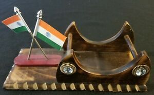 Country of India Flag Business Card Desk Holder