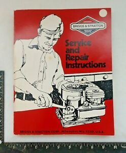 Vintage OEM Briggs &amp; Stratton Engine Service Manual and Repair Instructions ~