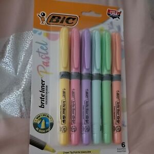 BIC Brite Liner Pastels 6 Pack