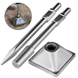 Jack Hammer 1-1/8&#034; Tamper Shank, Dirt Tamper 6x6&#034; Compactor Plate with