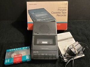 Realistic Voice - Acuated Portable Cassette Tape Recorder Works Great # CTR-67