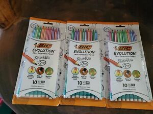 Lot Of 3 Packs - BIC® Xtra Fun Pencil, #2 HB, Two-Toned Color Barrels, 30 Total