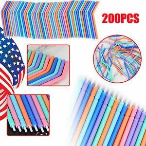 200x Assorted-Colored Dental Triple Syringe Handpiece Nozzle Tips Plastic Nozzle