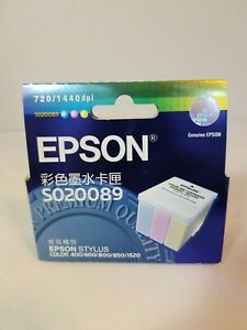 NEW Epson Color Ink Cartridge - S020089 - Tri Color EXP 12/2003