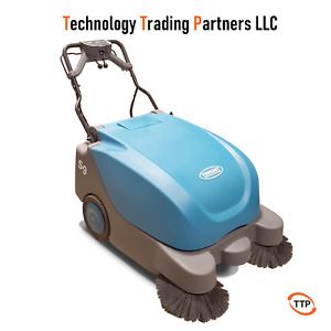 TENANT S9 LARGE BATTERY POWERED WALK-BEHIND SWEEPER WITH 2 BRUSHES