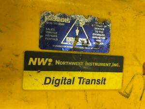 Northwest Instrument NWI Theodolite NETH503 5&#034; Digital Survey Transit