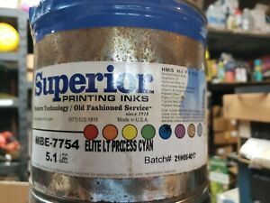 New 5.1 lb. Can Supreme Ink L/T Process Cyan Printing Ink
